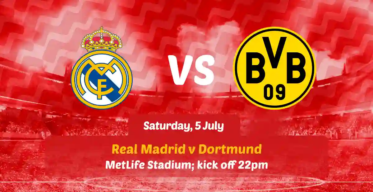 Club World Cup Quarter Finals Real Madrid vs Dortmund